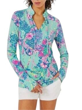 Lilly Pulitzer Cassi Popover Beach You To It Multi Size M